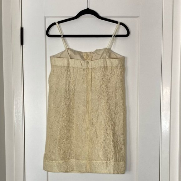 BCBG MaxAzria Strapless Champagne Gold Mini Bubble Dress - Picture 3 of 6